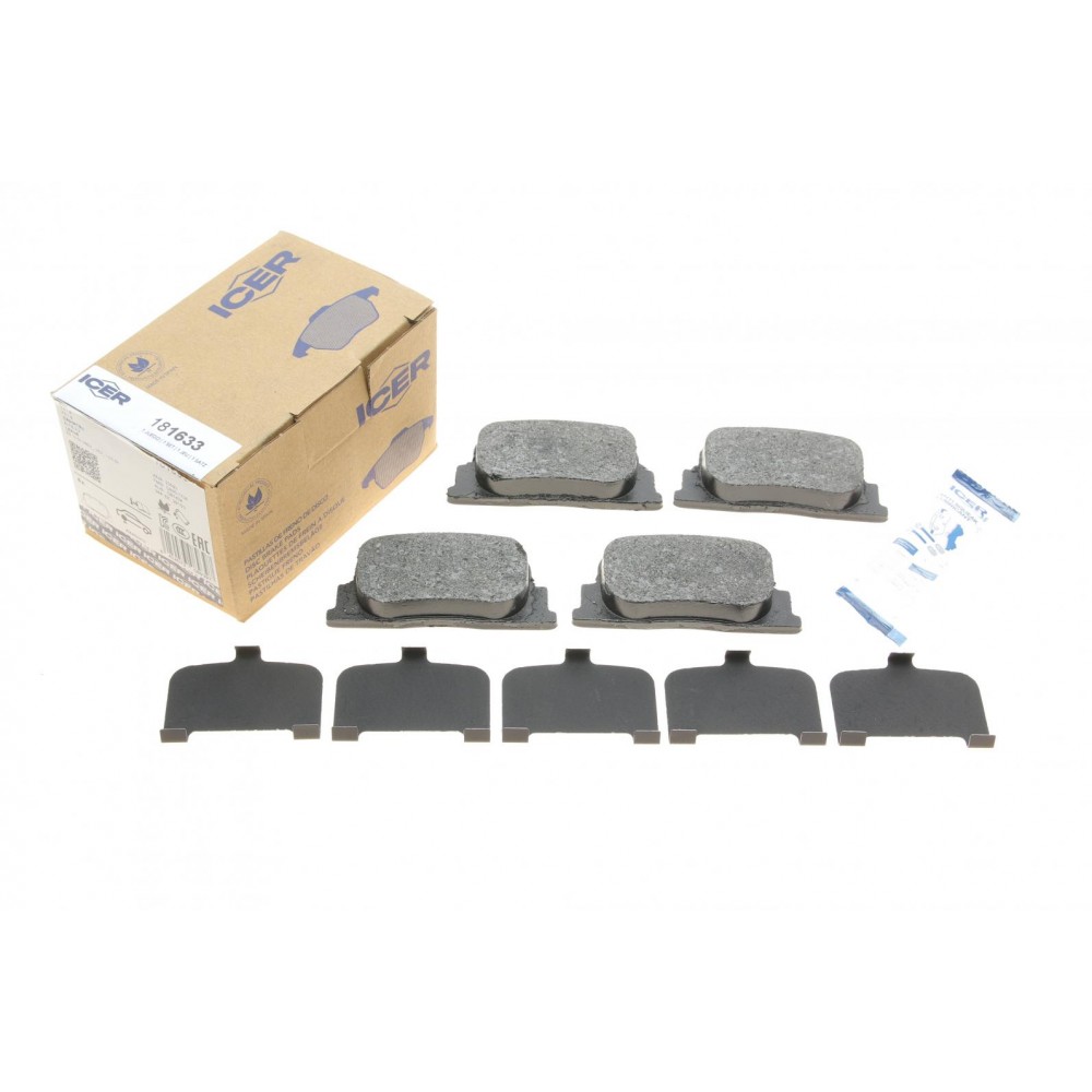 Колодки гальмівні (задні) Toyota Camry 96-02/Prius 03-09/Lexus ES/Daihatsu Altis 96-01