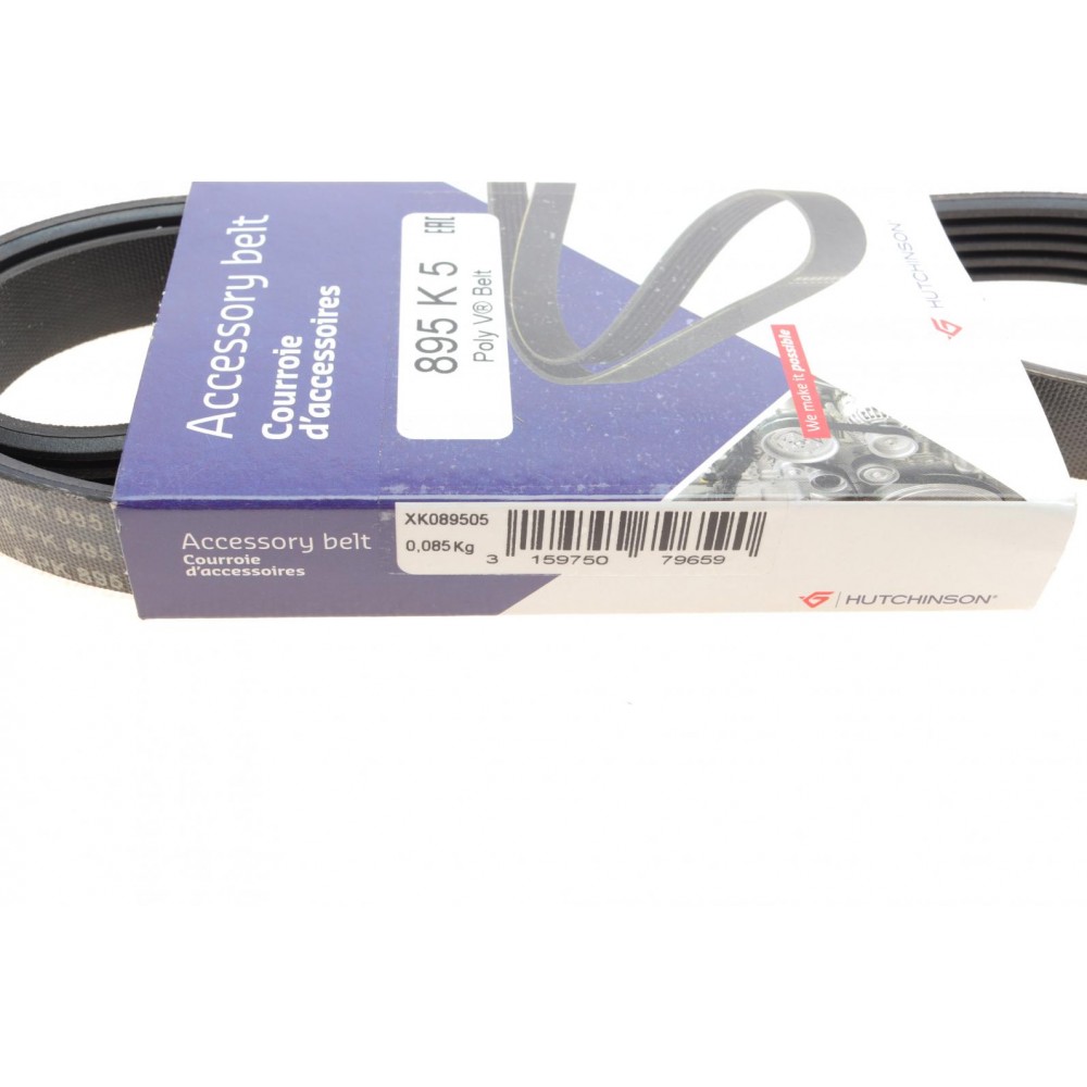 Ремінь генератора Ford Focus 2.5 ST 05-12/Mitsubishi Lancer 1.5/1.6 08- (5PK895)