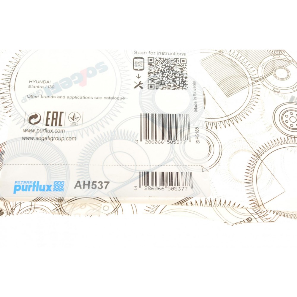 Фільтр салону Hyundai Accent III 05-10/i30 11-/KIA Ceed 12-