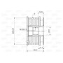 Шків генератора Audi A4/A6/Skoda Octavia/VW Caddy III/VW T5 1.6TDI-2.5TDI 94-