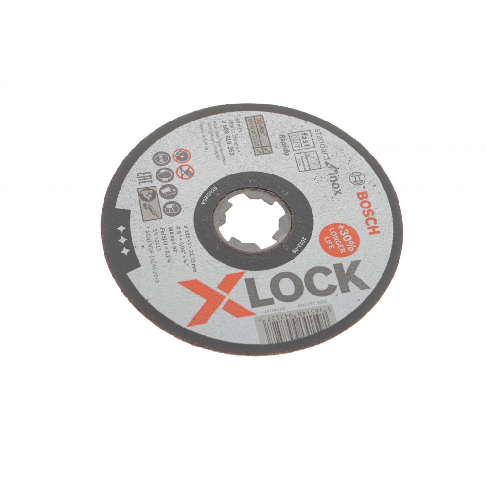 Круг відрізний 125 x1x22,23 мм X-LOCK Standard for Inox