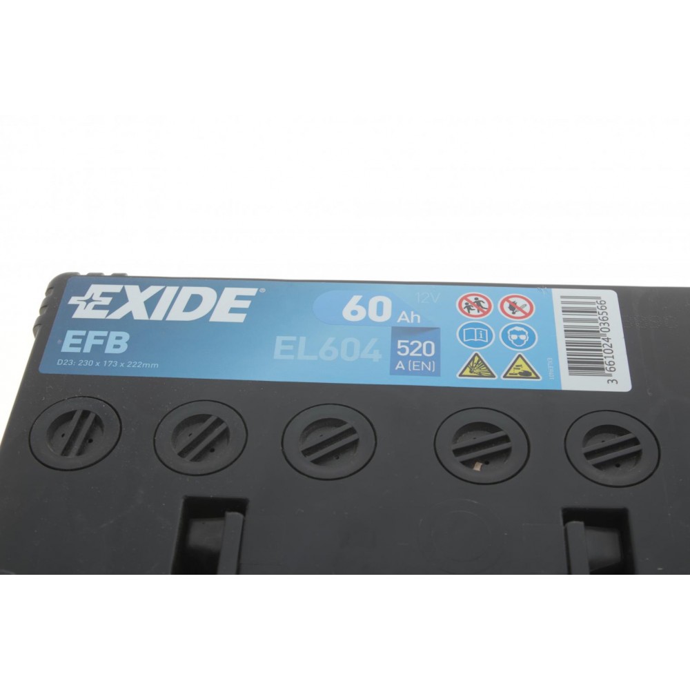 Акумуляторна батарея 60Ah/520A (230x173x222/+R/B00) (Start-Stop EFB) Азія