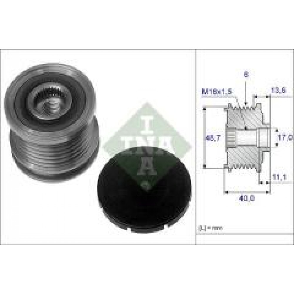 Шків генератора Nissan Qashqai/X-Trail 2.0 14-