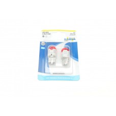 Автолампа W21/5W 12V 21/5W W3x16q (LED) (червона) (к-кт 2шт.)