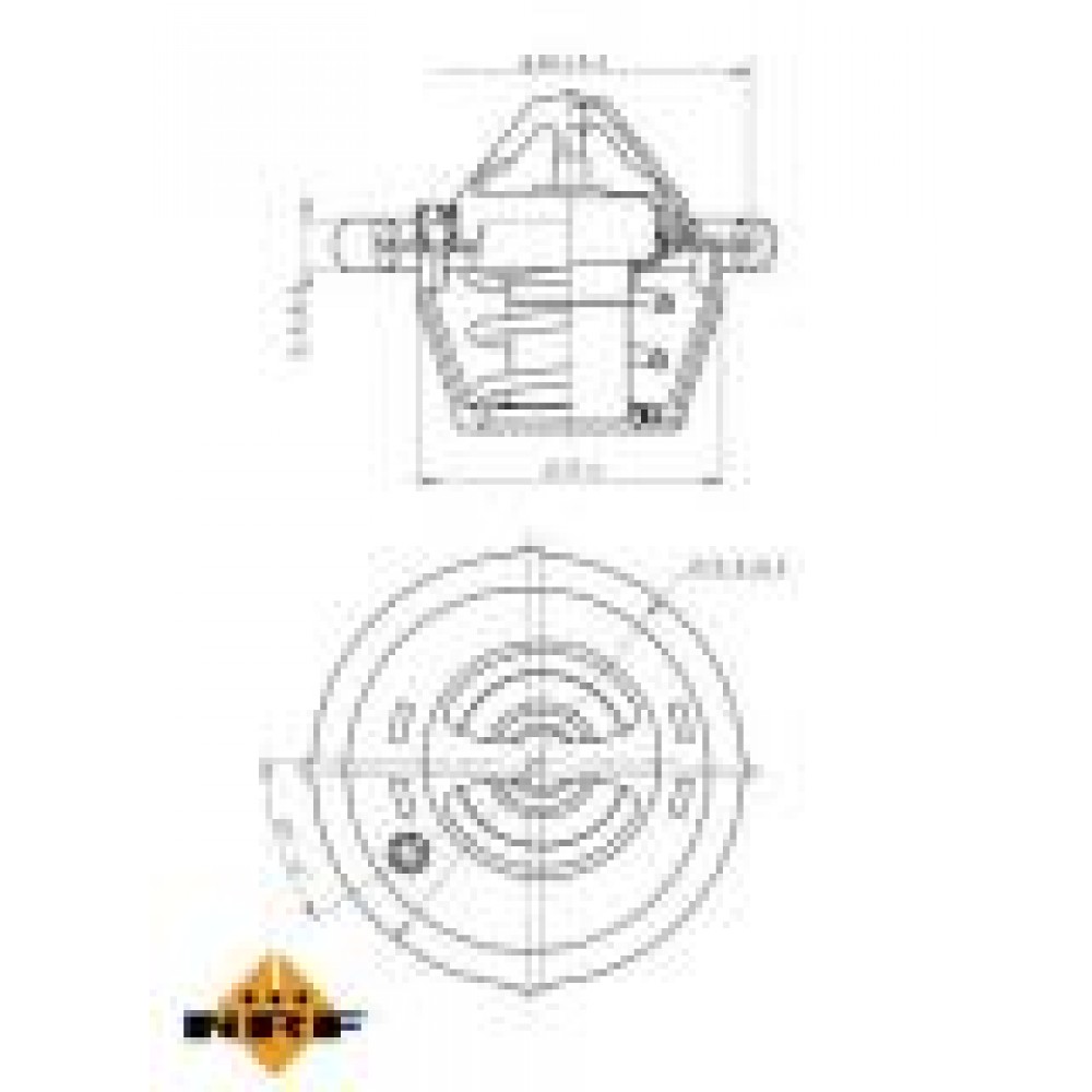 Термостат Ford Fusion/Fiesta/Focus 1.2-1.6 98- (82˚C)