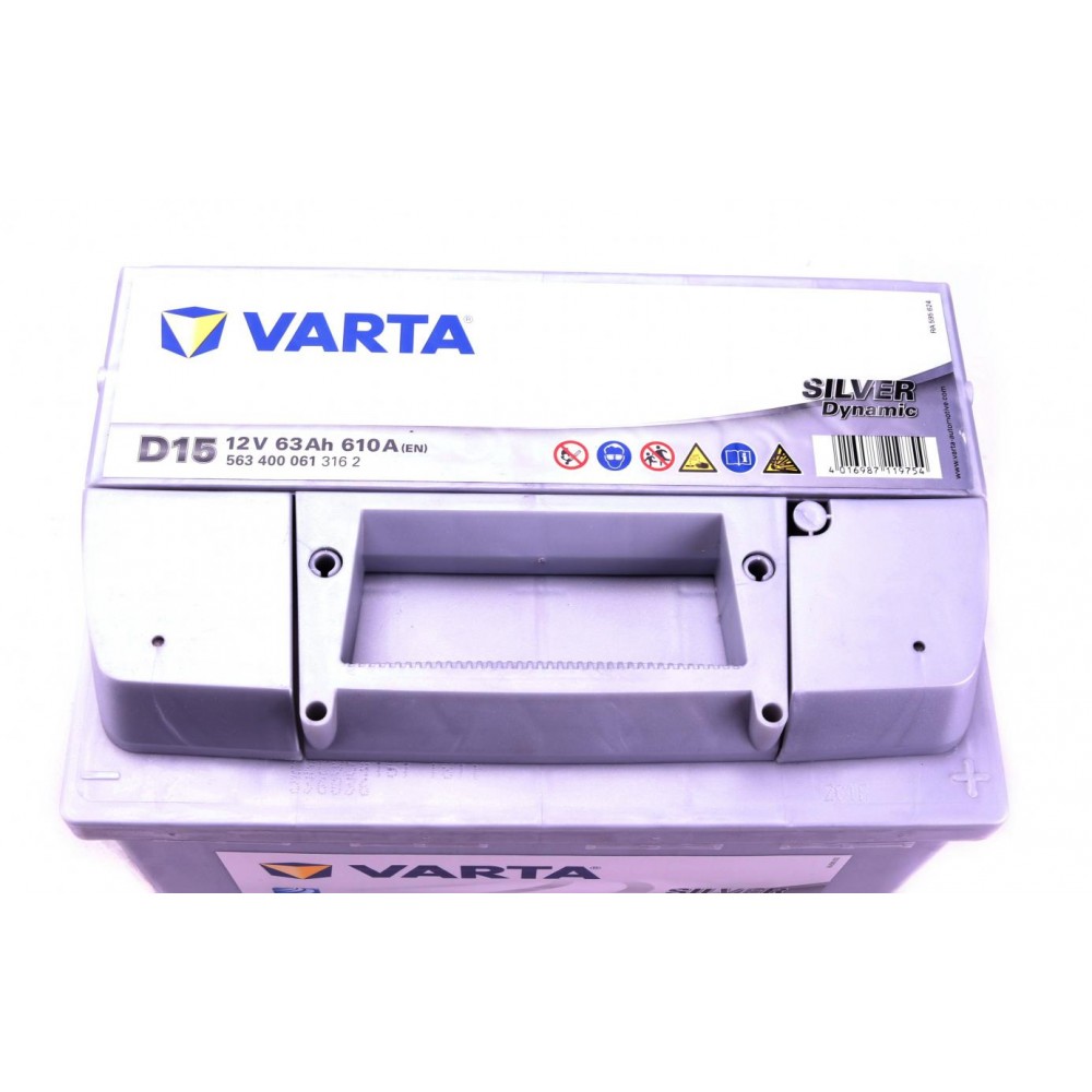 Акумуляторна батарея 63Ah/610A (242x175x190/+R/B13) Silver Dynamic D15