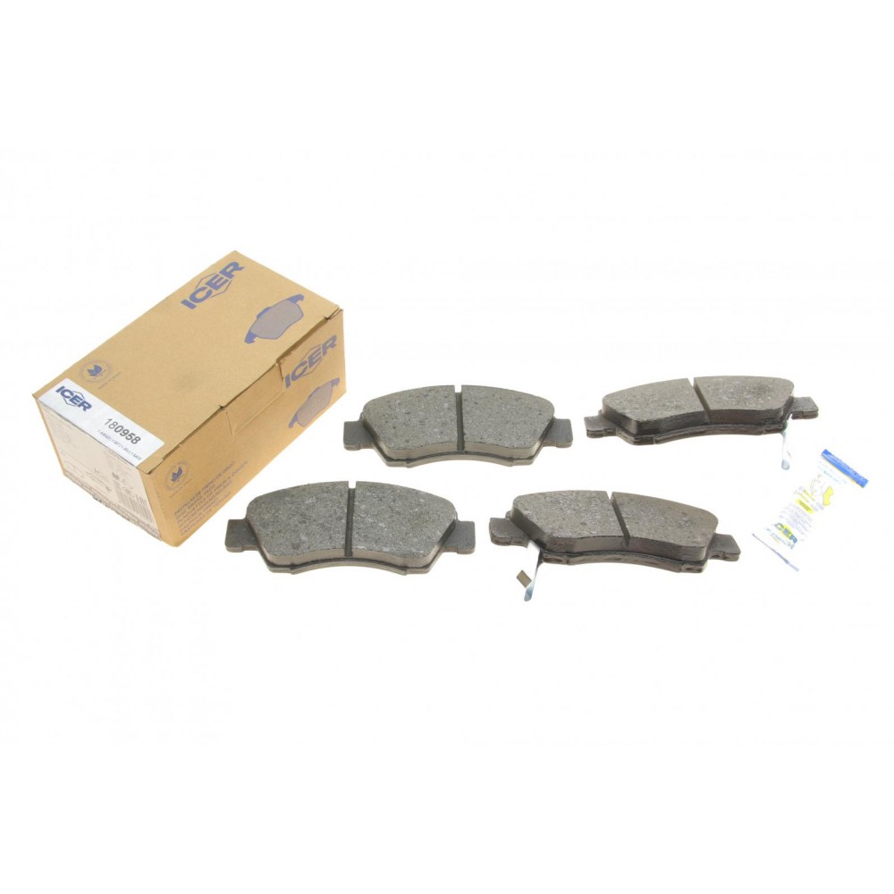 Колодки гальмівні (передні) Honda Civic V/VI 91-01/VIII 10-12/Jazz 02-