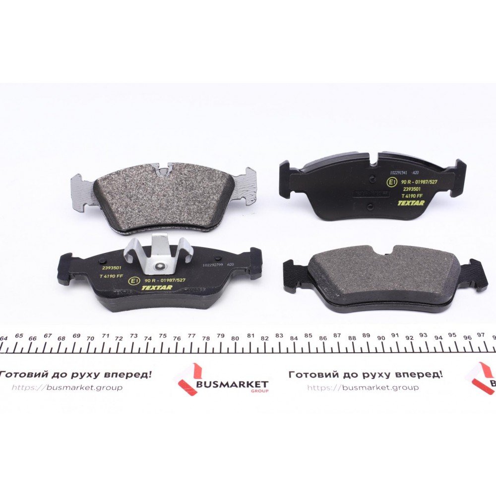 Колодки гальмівні (передні) BMW 1 (E87)/ 3 (E90) 1.6/2.2/2.0D 04-11 (Ate-Teves) Q+