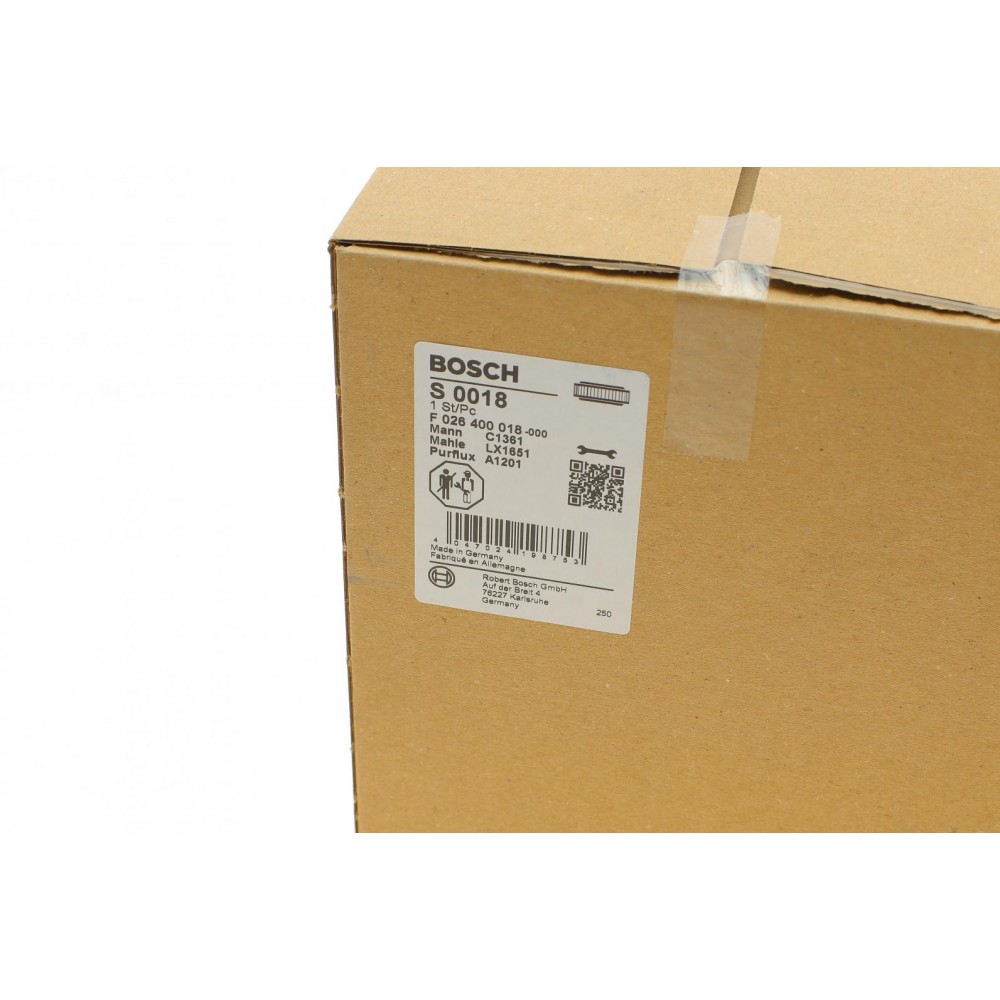 Фільтр повітряний BMW 3 (E90-E93) 1.6/2.0 03-11 (N43/N46)