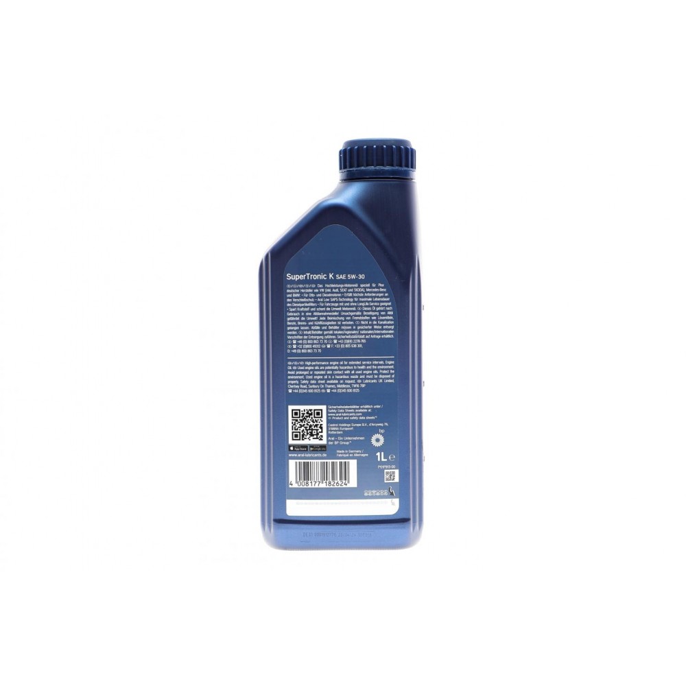 Олива 5W30 Super Tronic K (1L) (VW504 00/507 00/MB229.51/229.31/229.52/BMW Longlife-04)