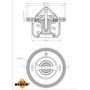 Термостат Subaru Forester/Impreza/Legacy 1.5/2.0 08-14 (91°C)