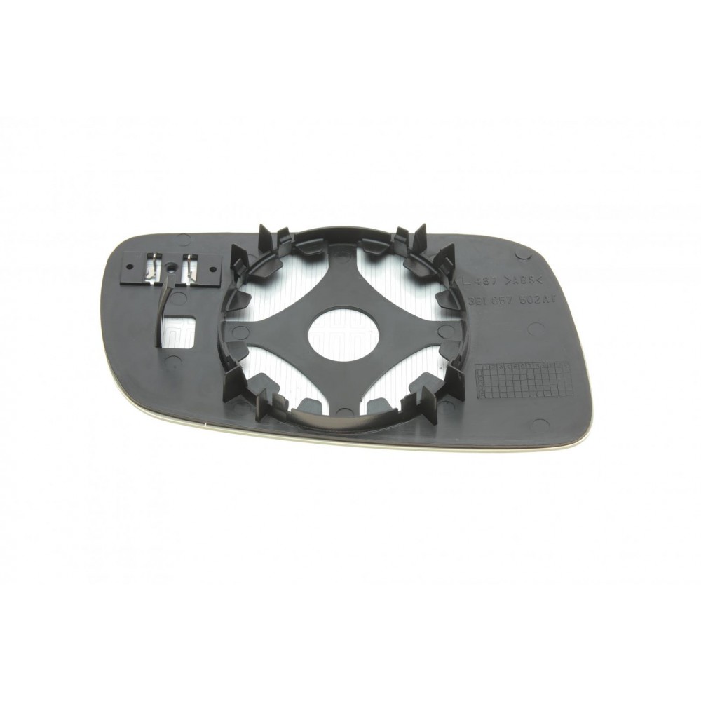 Скло дзеркала (з підігрівом) Skoda Superb 01-08/VW Passat 96-05/Seat Leon 99-06 (L)