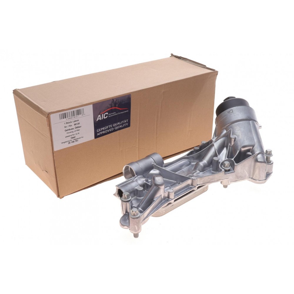 Корпус фільтра масляного (з радіатором) Opel Astra H/J/Vectra C/Zafira 1.6/1.8 06-15