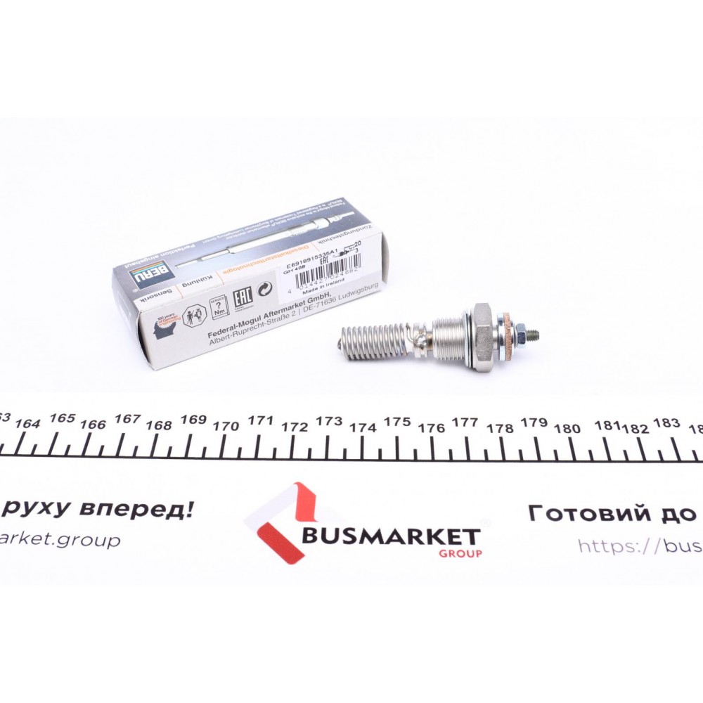 Свічка розжарювання (автономки) VW T4 1.9D/2.4D 90-03 (12V) M14x1.25 (L=62.5mm)