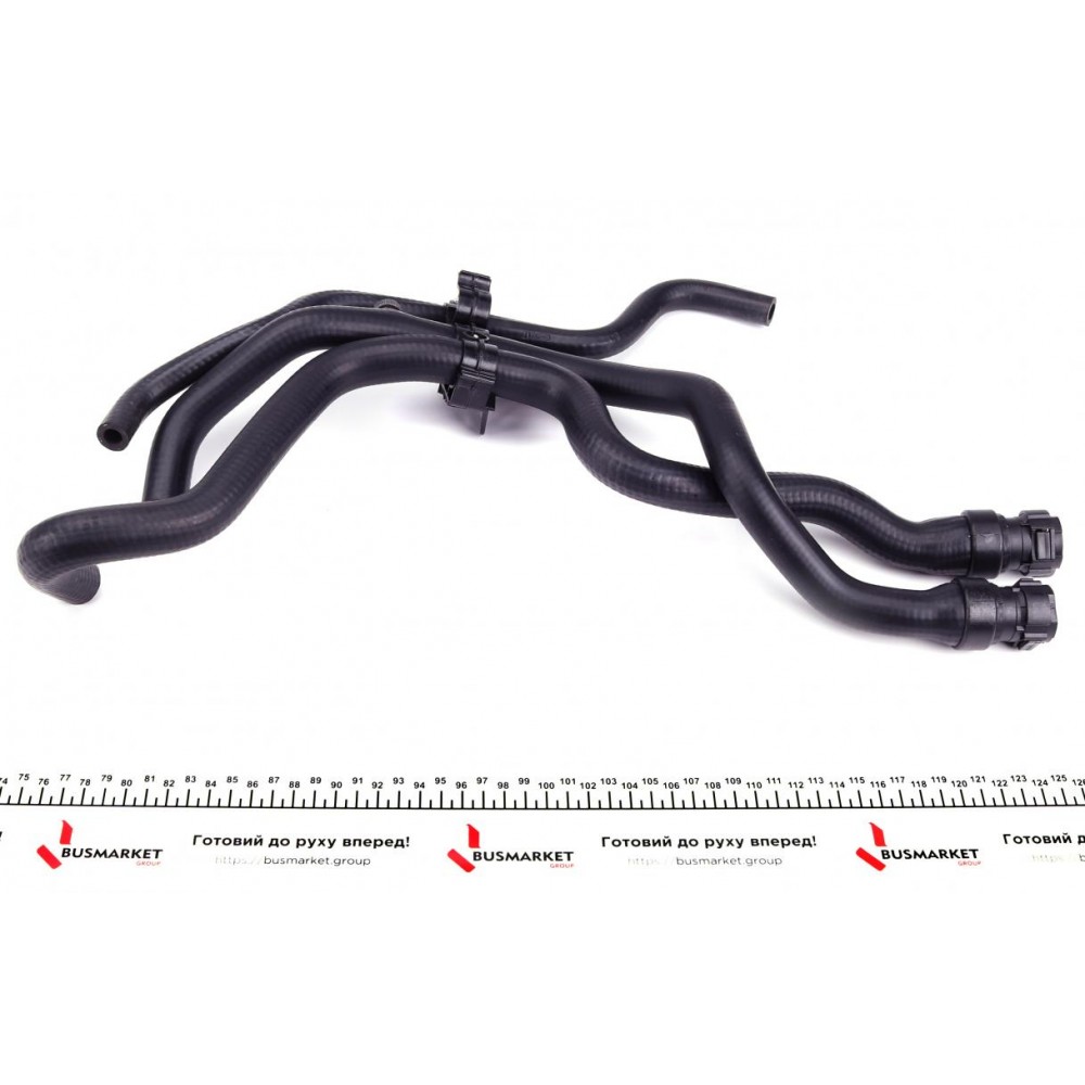 Патрубок радіатора пічки Renault Clio II/Kangoo 1.4/1.6 97- (к-кт в зборі)