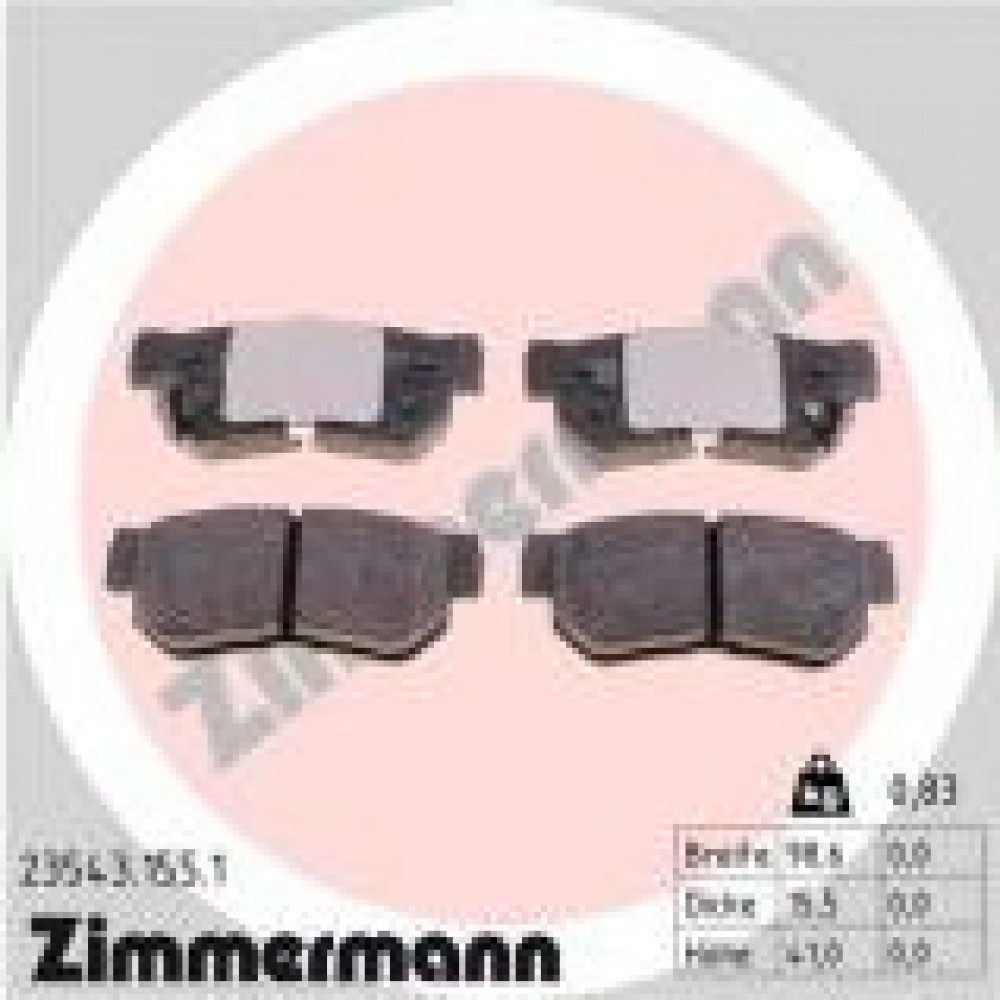 Колодки гальмівні (задні) Hyundai Tucson 2.0 CRDi 04-10 (Sumotomo)