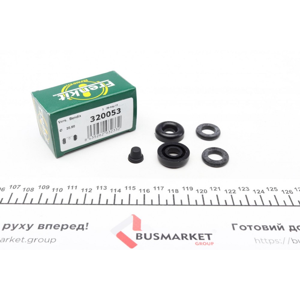 Ремкомплект циліндра гальмівного (заднього) Lada Niva/Nova/Samara 86- (d=20,6mm) (Bendix)