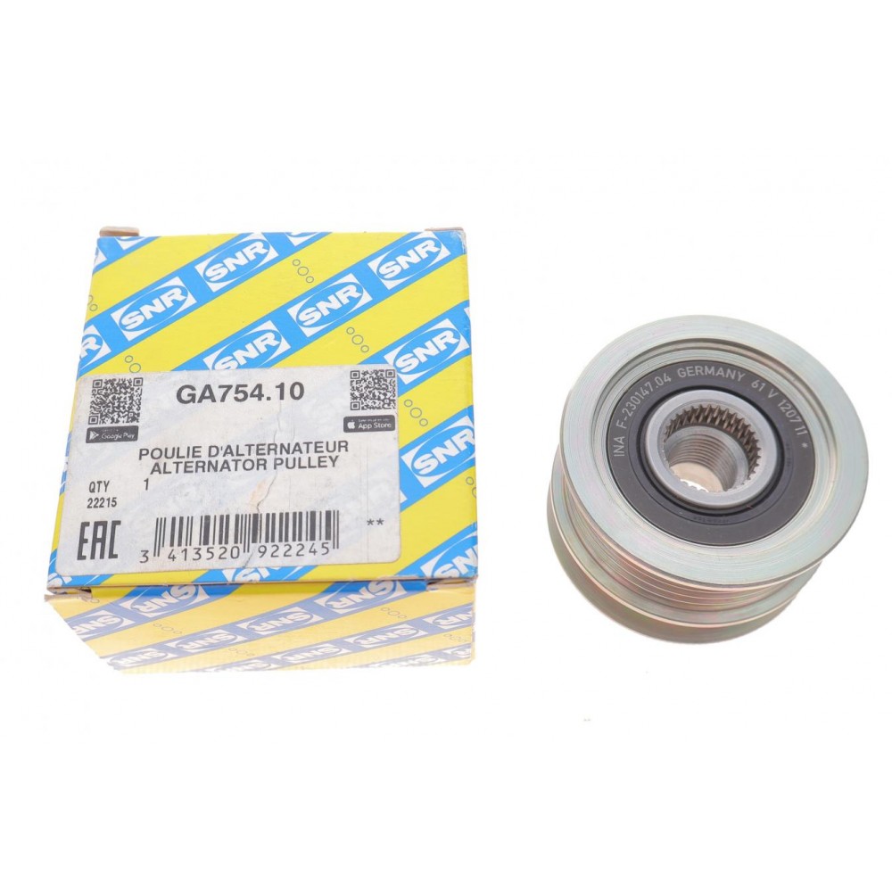 Шків генератора VW T5 1.9/2.5 TDI/Caddy 1.4/1.6i/1.9 TDI 95-09