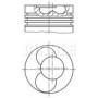 Поршень VW T5 1.9TDI (79.51mm/STD) (3-4 циліндр)