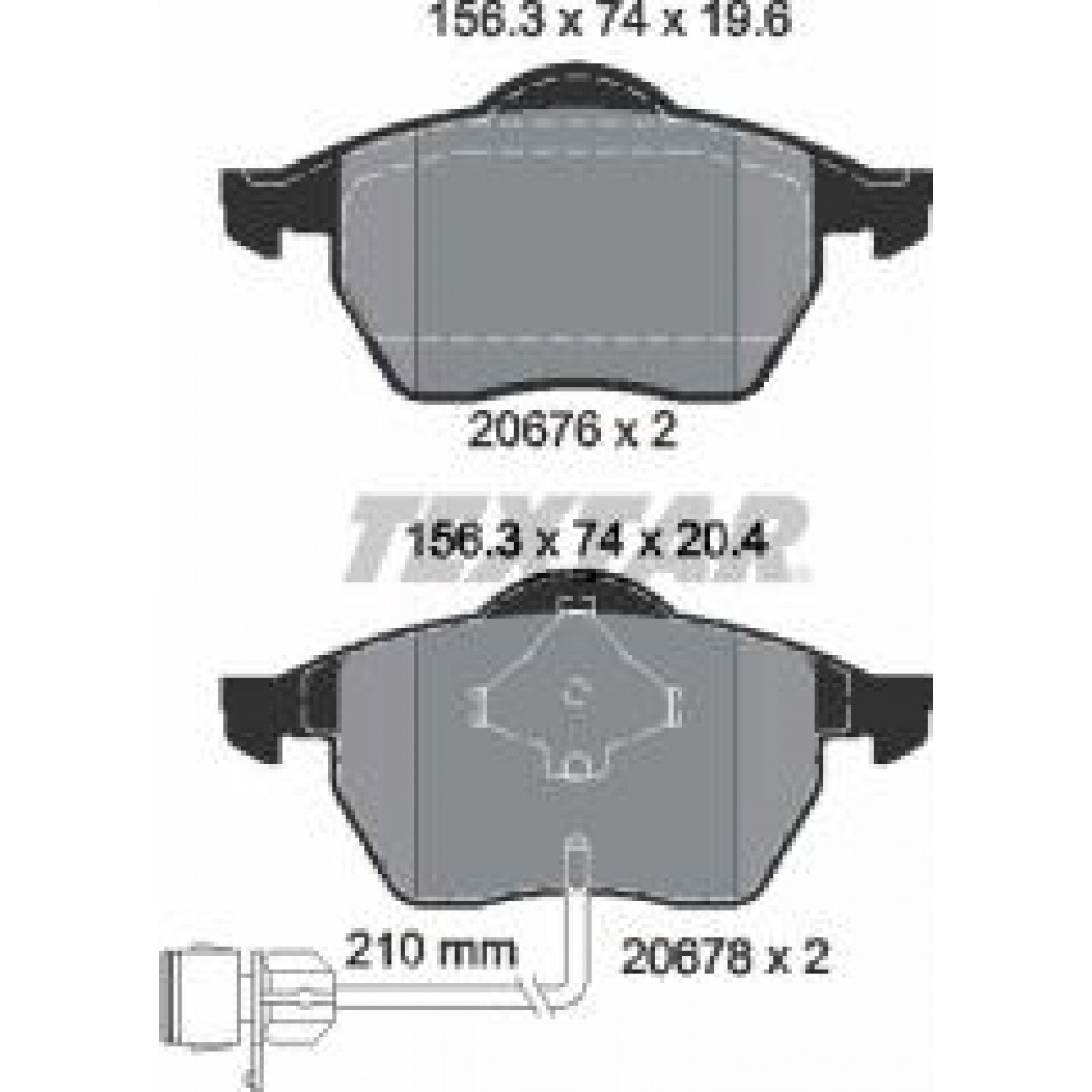 Колодки гальмівні (передні) Audi 100 91-94/A6 94-97 (Teves) Q+ (з датчиками)