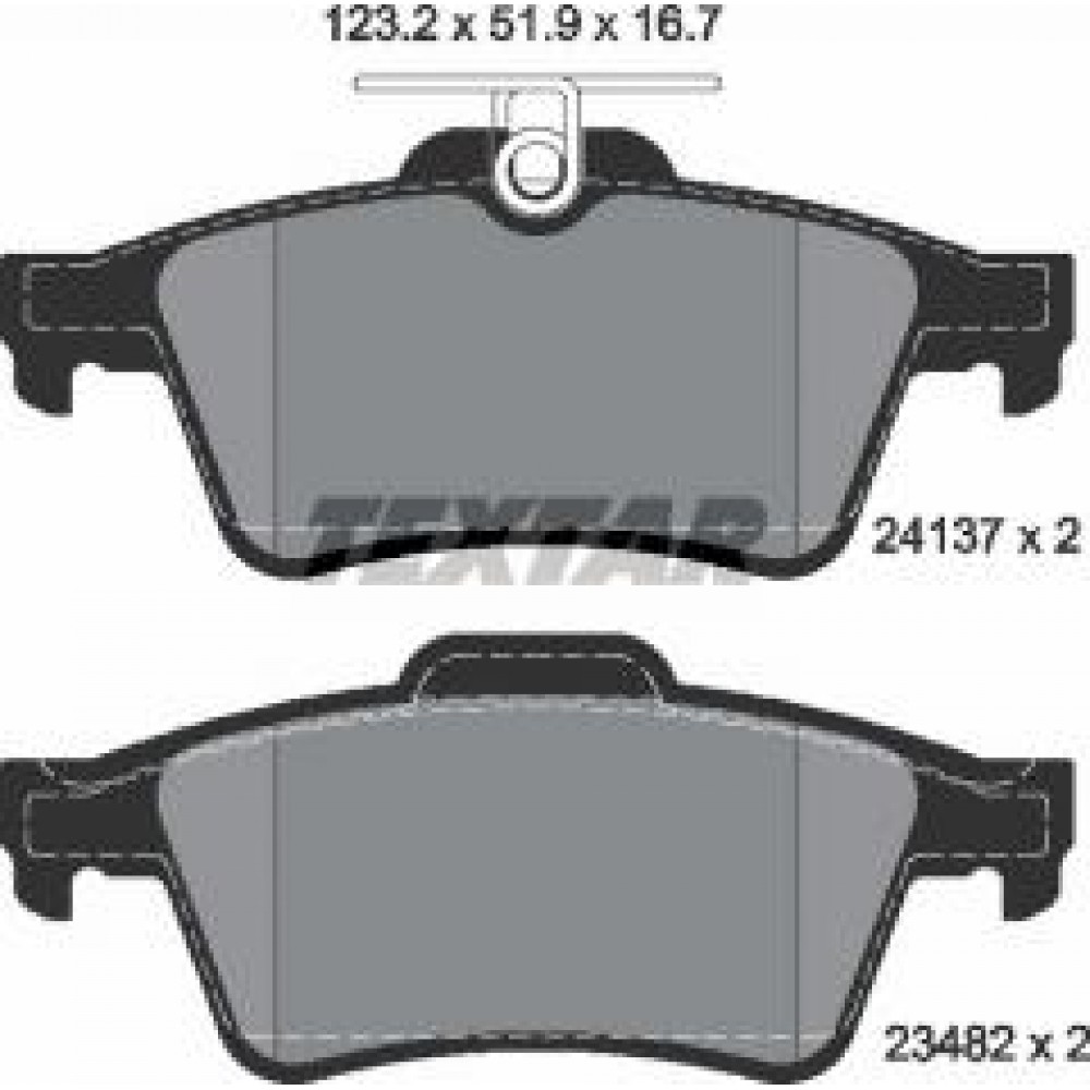 Колодки гальмівні (задні) Ford Connect/Focus II 02- (Teves)