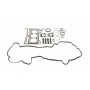 Комплект прокладок (верхній) Ford Fiesta/Focus/Connect/C-Max/Mondeo 1.0 12-