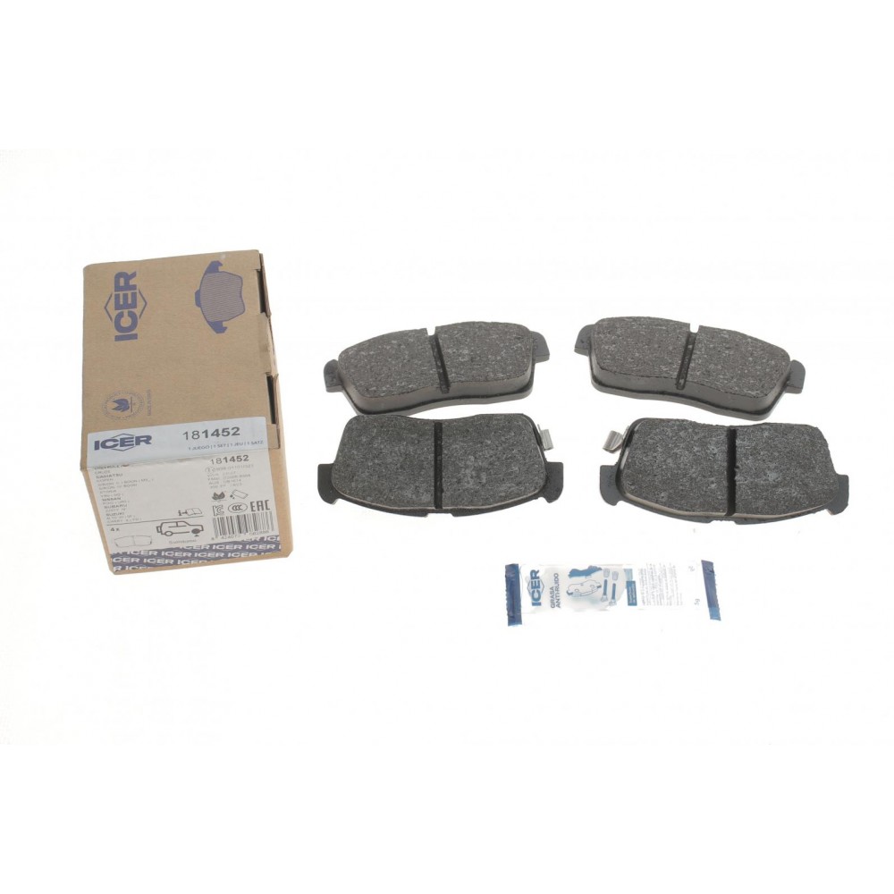 Колодки гальмівні (передні) Chevrolet Cruze 00-08/Subaru Justy 07-/Suzuki Ignis 00-/Nissan Pixo 09-