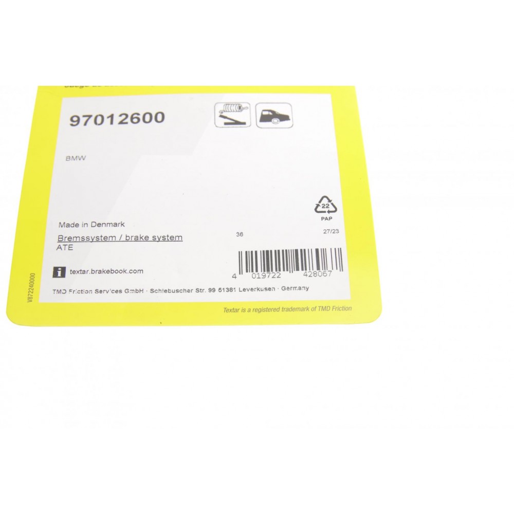 Комплект пружинок колодок ручника BMW 1 (E81/E87/F20/F21)/3 (E46/E90/F30/F80) 07- M43/M47/M52/M54//N43/N46/N47