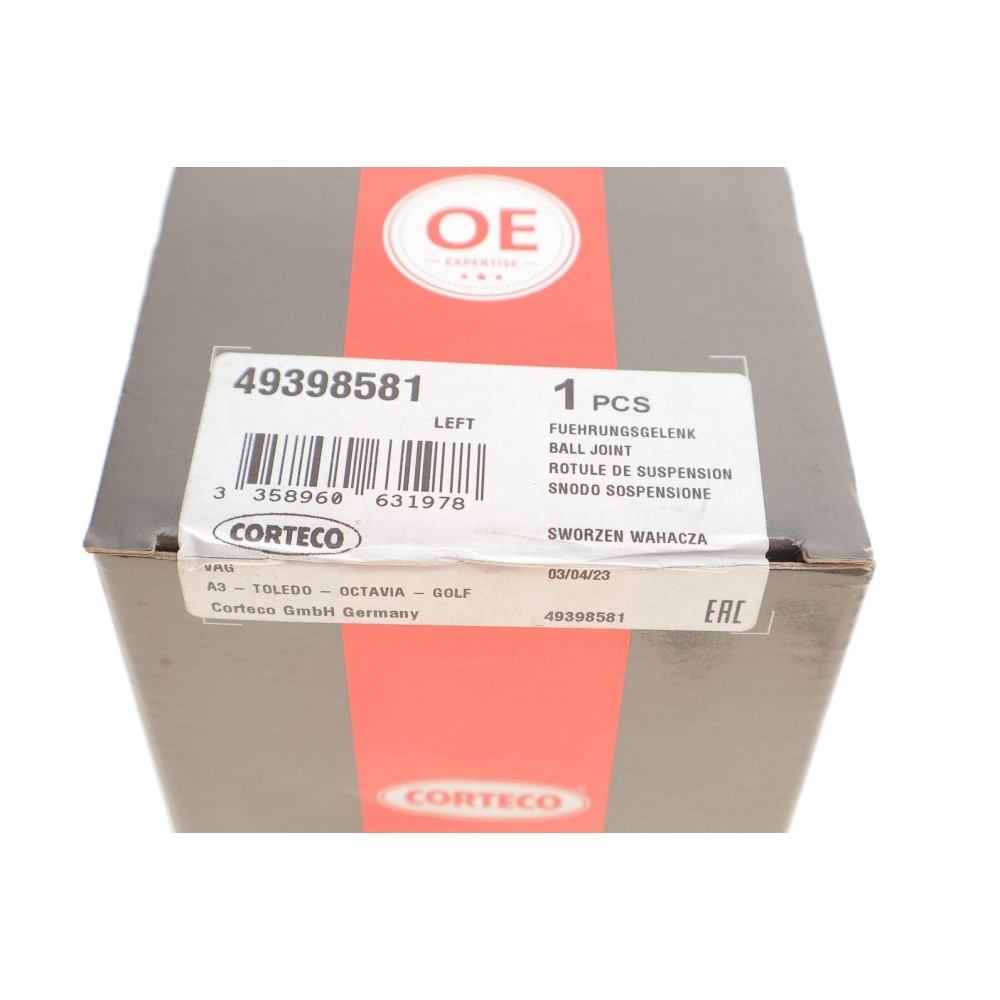 Опора кульова (передня/знизу/L) Audi A3 96-03/VW Golf IV -06