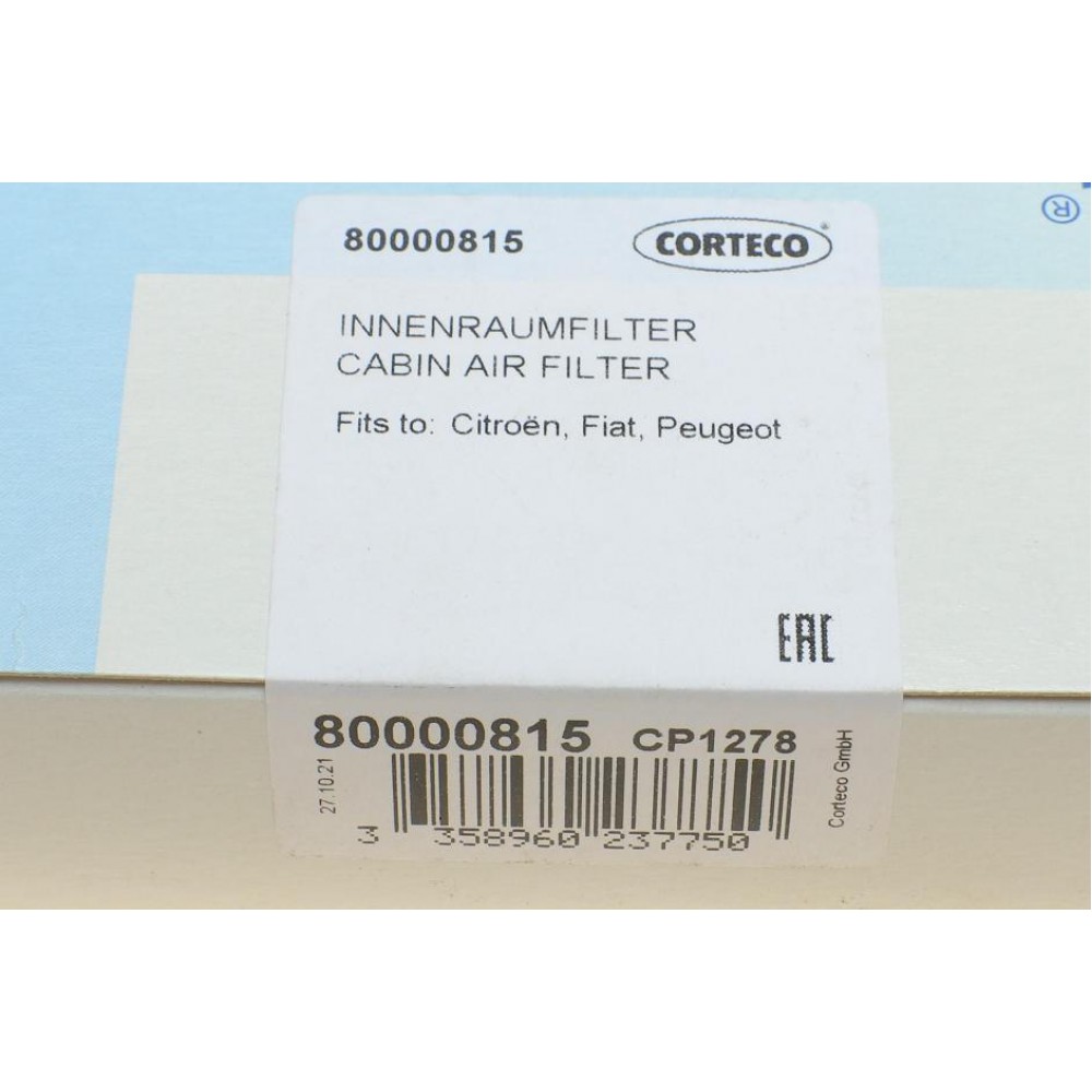 Фільтр салону Fiat Ducato/Citroen Jumper/Peugeot Boxer 06-