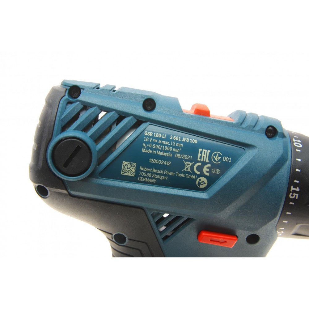 Шуруповерт акумуляторний BOSCH GSR 180-Li Professional (0-450/1700об.) 18V