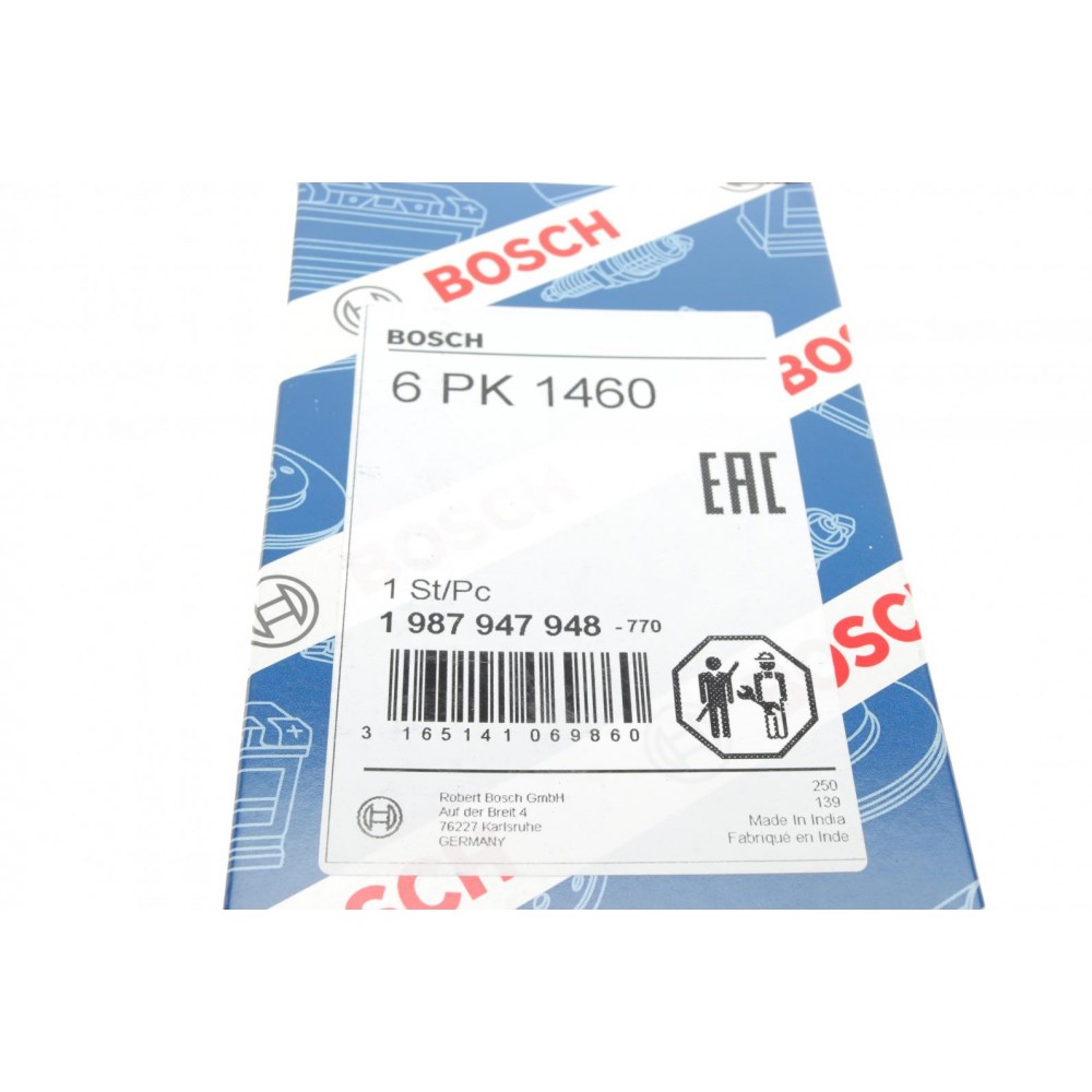 Ремінь генератора Ford Connect (-AC)/Opel Combo 1.2/1.4i -01 (6PK1460)