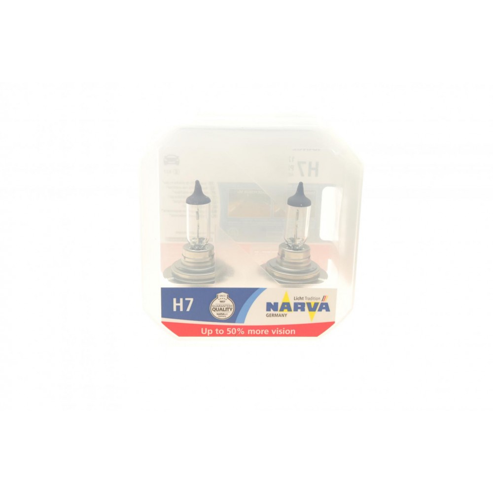 Автолампа H7 12V 55W PX26d Range Power 50 + (к-кт 2 шт.)