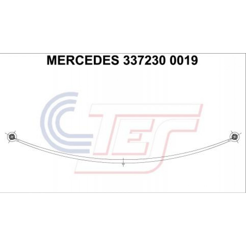 Ресора задня коренева MB Sprinter 410-416 96-06 (1/33mm) (70/740/753)