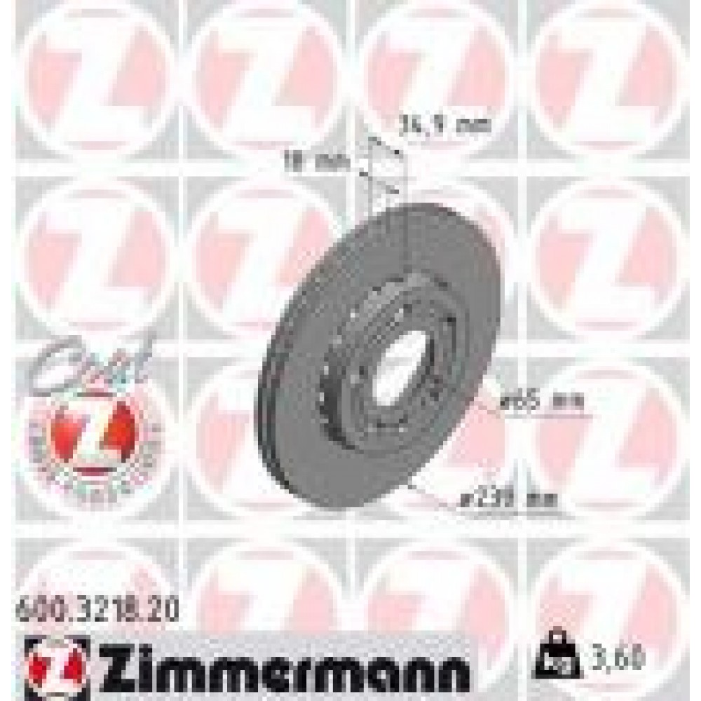 Диск гальмівний (передній) Skoda Fabia/VW Polo 1.2-1.4 99-14 (239x18) (з покриттям) (вентильований)