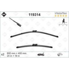 Щітки склоочисника (600/400мм) Skoda Fabia14-