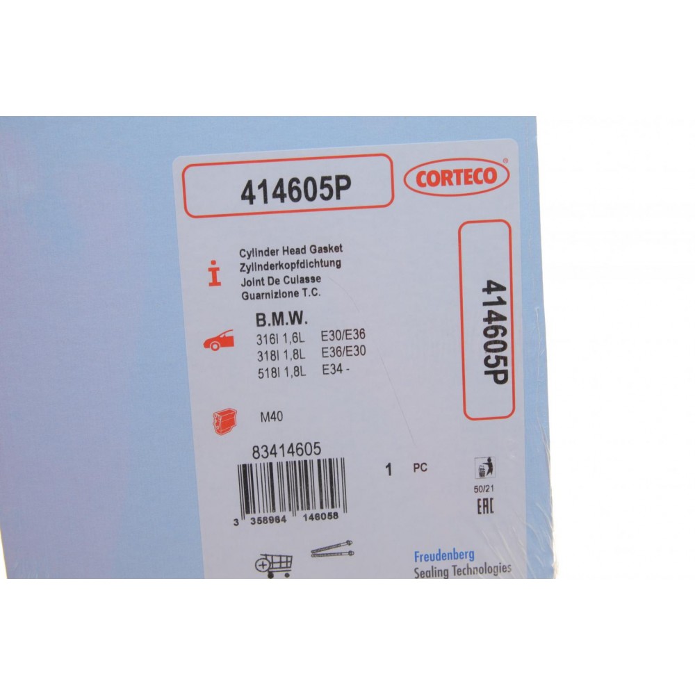 Прокладка ГБЦ BMW 3 (E36/E46) 1.6/1.8 M40/M43 87-05 (Ø85,00mm 1,75mm)