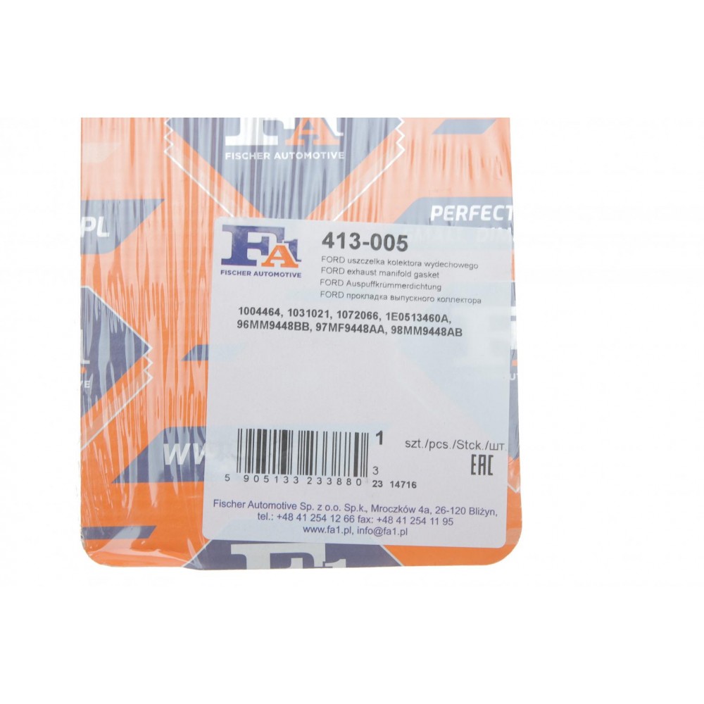 Прокладка колектора випускного Ford Focus/Fiesta 1.25/1.4/1.6 16V 95-02