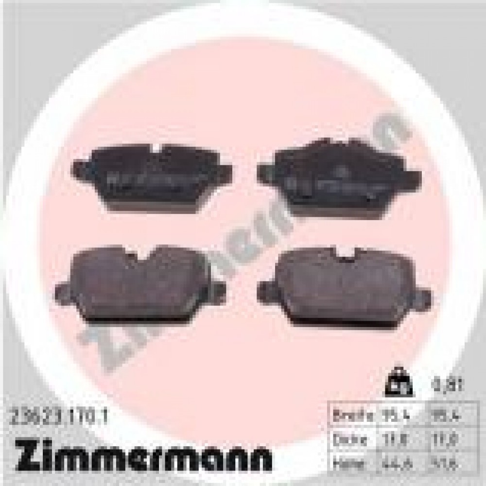Колодки гальмівні (задні) BMW 3 (E90/E92) 04-11/1 (E81/82/87) 03-13 (Lucas-Girling)