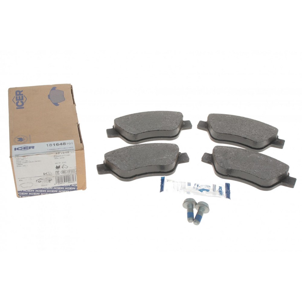 Колодки гальмівні (передні) Fiat Doblo 00-/Panda 03-/500 II 07-/Lancia Musa 04-12