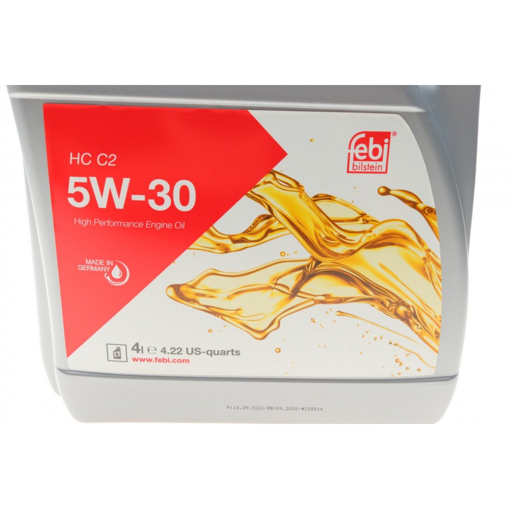Олива 5W30 SAE HC C2 (4L) (ACEA A5/B5/C2/API CF/SN)