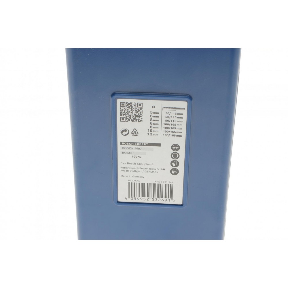 Набір бурів Expert SDS plus-7X Ø5-6-8-10-12 мм