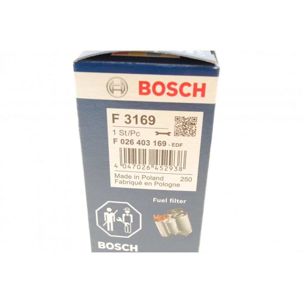 Фільтр паливний Audi 80/100 1.6-2.1-90/ВАЗ 2103/2105/2106 1.2-1.6 90- (d=6mm)