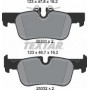 Колодки гальмівні (задні) BMW 2 (F44-46)/X1/i3 Hybrid 13- (Ate-Teves) Q+