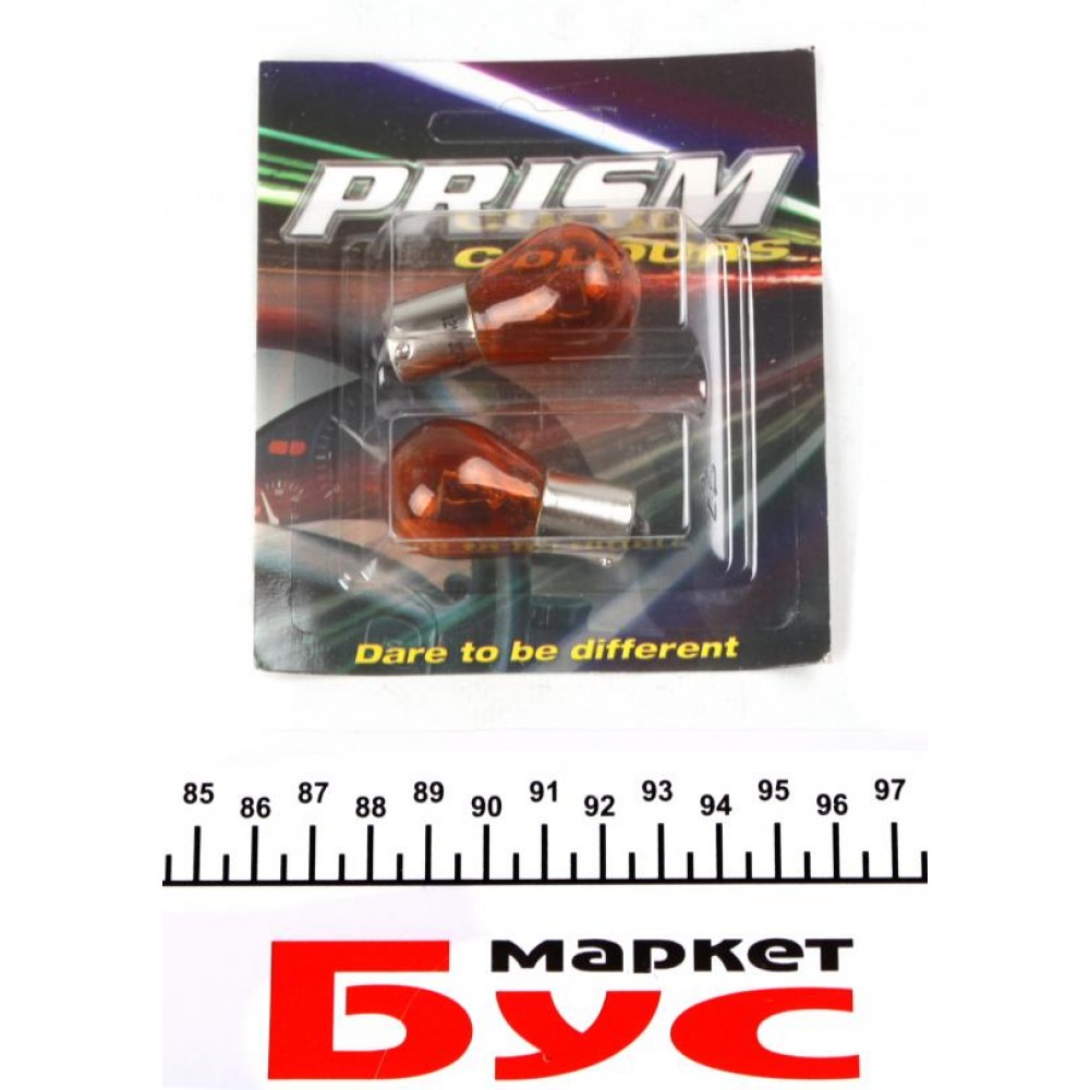 Автолампа P21W 12V 21W BA15s (SCC) Amber (блістер/2шт.)