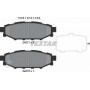 Колодки гальмівні (задні) Subaru Impreza/Outback/Forester 03- (Akebono)