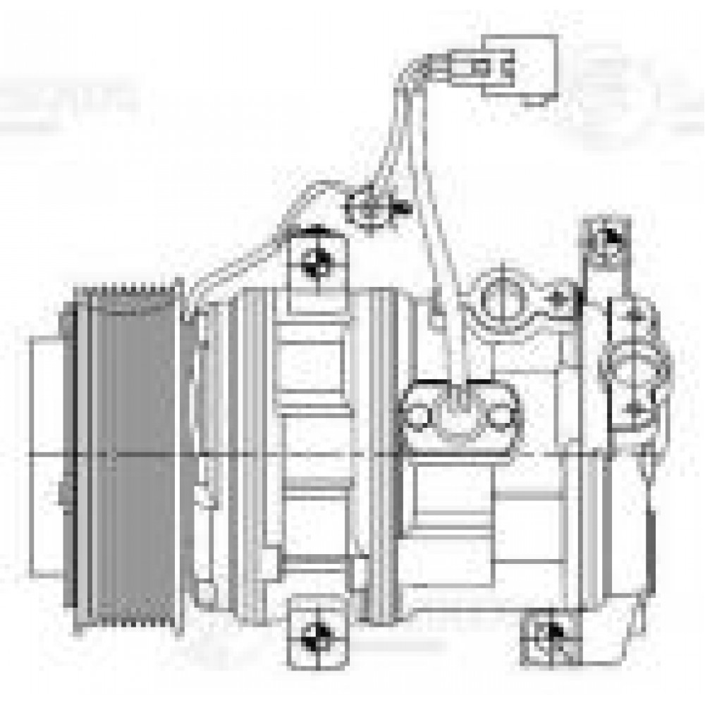 Компресор кондиціонера Lexus LX/Toyota Land Cruiser 200 4.5D/4.6/5.7 07-