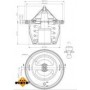 Термостат Subaru Impreza/Legacy/Forester 1.6-3.3i 89-13 (78°)