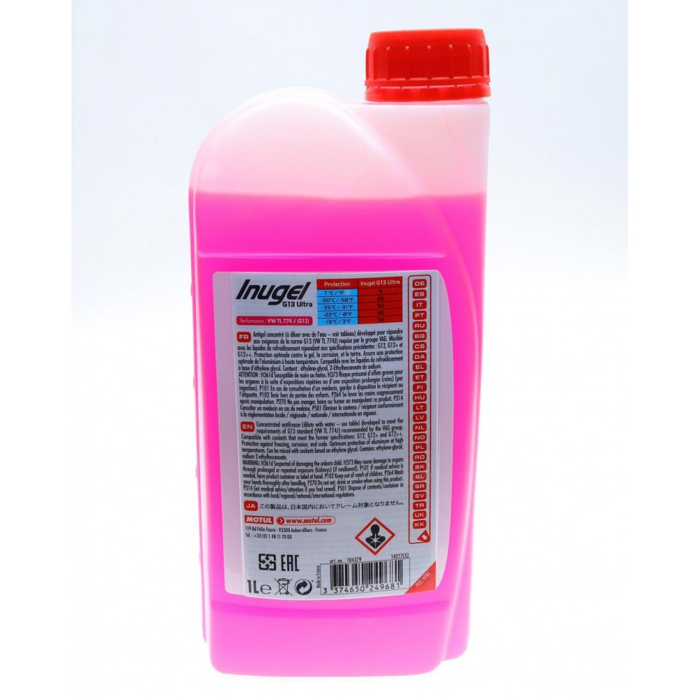 Антифриз (розовий) G13 (1л) (1:1=-35°C) Auto Cool G13 Ultra (109115)