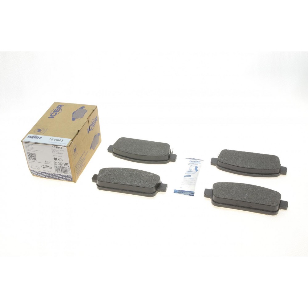 Колодки гальмівні (задні) Nissan Rogue 10-13/Opel Zafira C/Mokka 11-/Astra J/Chevrolet Cruze 09-